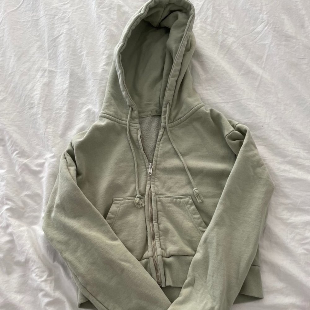 Brandy Melville Cropped Zip Up